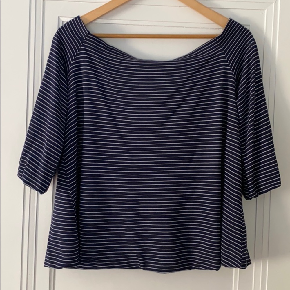Off shoulder top.
